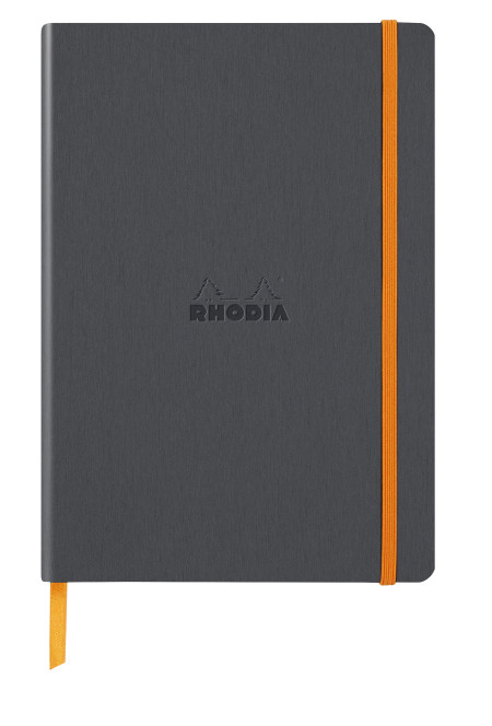 Rhodia Softcover Notebook - A5 - Titanium - Dotted